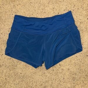 Lululemon Athletica Blue Athletic Shorts with Elastic Waistband